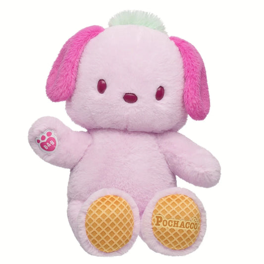 Sanrio Hello Kitty & Friends Strawberry Ice Cream Pochacco Plush | Build-A-Bear - US 3365