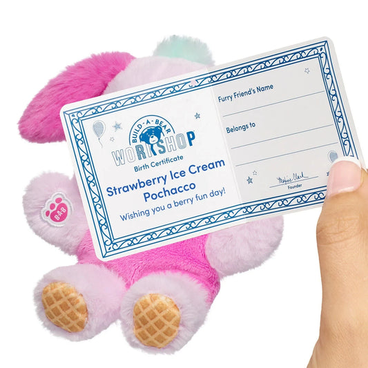 Build-A-Bear Mini Beans Strawberry Ice Ice Cream Pochacco | Build-A-Bear - US 9737