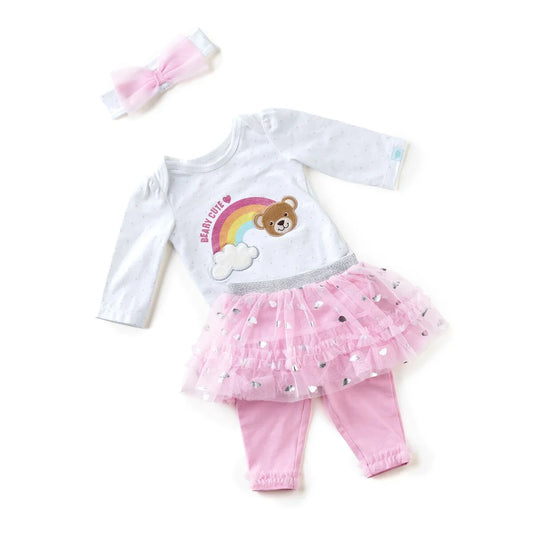 Pink Baby Tutu Outfit - Size 6 Months | Build-A-Bear® - US 2649