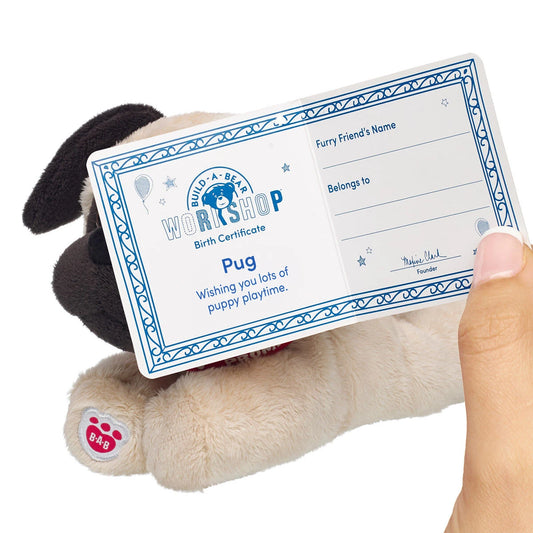Build-A-Bear Mini Beans Promise Pets Pug Stuffed | BAB - US 9789
